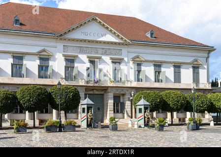 Der Sandor-Palast im Burgbezirk Buda, Residenz und Büro des ungarischen Präsidenten Stockfoto