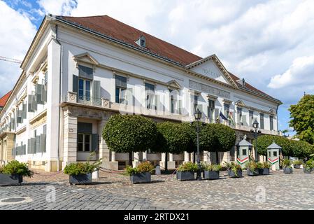 Der Sandor-Palast im Burgbezirk Buda, Residenz und Büro des ungarischen Präsidenten Stockfoto