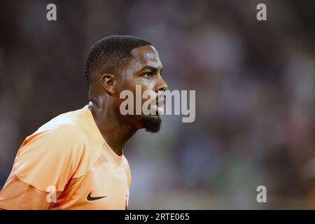 DORTMUND - Frankreich Torhüter Mike Maignan während des Freundschaftsspiels zwischen Deutschland und Frankreich im Signal Iduna Park am 12. September 2023 in Dortmund. ANP | Hollandse Hoogte | BART STOUTJESDIJK Stockfoto