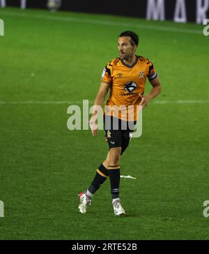 Peterborough, Großbritannien. September 2023. Harrison Dunk (CU) beim Spiel Peterborough United gegen Cambridge United EFL Trophy im Weston Homes Stadium in Peterborough, Cambridgeshire, am 12. September 2023. Dank: Paul Marriott/Alamy Live News Stockfoto