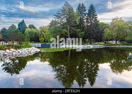 Alles in allem ein schöner Blick auf den minoru Lakes Park in Richmond British Columbia Kanada Stockfoto