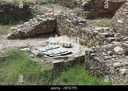 Antike Ruinen von Bazira in Pakistan Stockfoto