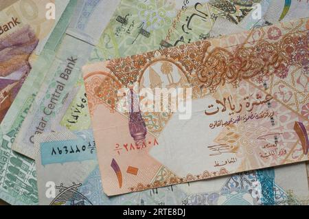 Währung Katar; Studio Stockfoto