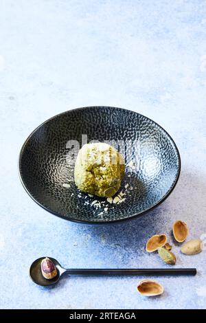 Avocado-Pistazien-Eis Stockfoto