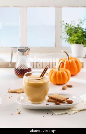 Pumpkin Spice Latte Stockfoto