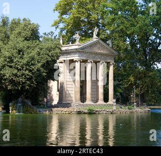 Giardino del Lago di Villa Borghese, Roma Italia Stockfoto