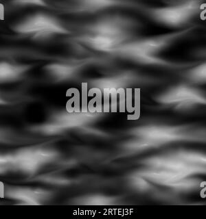Abstrakter Schwarzweiß-Hintergrund mit glatten Linien und Wellen, nahtlose Textur Stockfoto