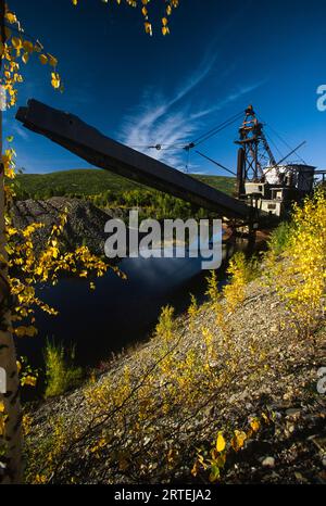 Alte Goldgräber entlang des Steese Highway, Alaska, USA; Alaska, Vereinigte Staaten von Amerika Stockfoto