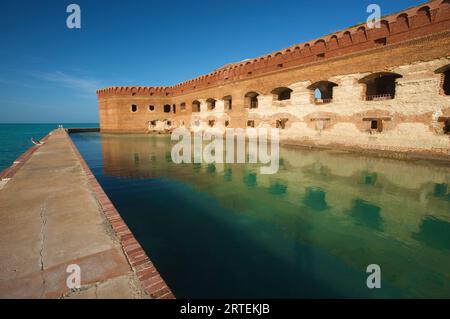 Fort Jefferson, 1874 von der Armee verlassen, Dry Tortugas National Park, Florida, USA; Florida, Vereinigte Staaten von Amerika Stockfoto