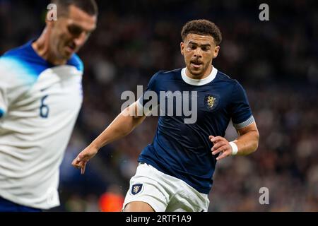 Glasgow, Großbritannien. September 2023. Hampden Park GLASGOW, SCHOTTLAND - 12. SEPTEMBER: Che Adams (Schottland #10) während des 150th Anniversary Heritage Matches zwischen Schottland und England im Hampden Park am 12. September 2023 in Glasgow, Schottland. (Foto von Richard Callis/SPP) (Richard Callis/SPP) Credit: SPP Sport Press Photo. Alamy Live News Stockfoto