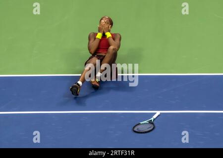 Coco Gauff (USA) gewinnt die Women's Singles Finals beim US Open Tennis 2023. Stockfoto