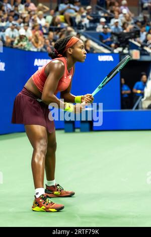 Coco Gauff (USA) gewinnt die Women's Singles Finals beim US Open Tennis 2023. Stockfoto