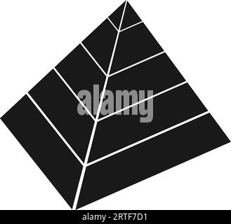 Pyramidenvektorsymbol Illustration Symboldesign Stock Vektor