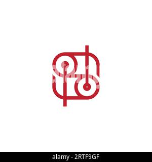 Logo-Vektor des Letter s Lever Tool Stock Vektor