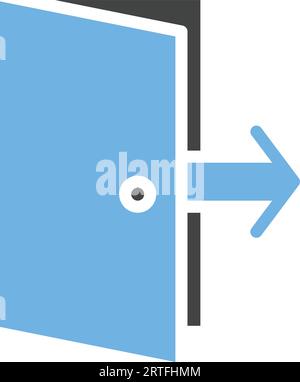 Bild Des Türsymbols Beenden. Stock Vektor