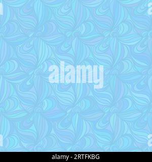 Nahtloser abstrakter Hintergrund mit blauen Wellen Stock Vektor