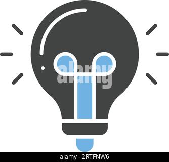 Bild Des Glühbirnensymbols. Stock Vektor