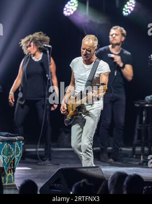 Miami, Vereinigte Staaten Von Amerika. September 2023. HOLLYWOOD, FL – SEP 12: Sting spielt am 12. September 2023 bei Hard Rock Live im Seminole Hard Rock Hotel & Casino Hollywood in Hollywood, Florida. (Foto: Alberto E. Tamargo/SIPA USA) Credit: SIPA USA/Alamy Live News Stockfoto