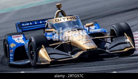 10. September 2023 Monterey, CA, USA Fahrer Conor Daly (20) aus Runde 2 während des Firestone Grand Prix von Monterey NTT IndyCar Championship auf dem WeatherTech Raceway Laguna Seca Monterey, CA Thurman James/CSM Stockfoto