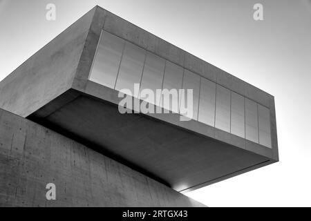 Schwarz-weiße Details des MAXXI Museums, Rom, Italien Stockfoto