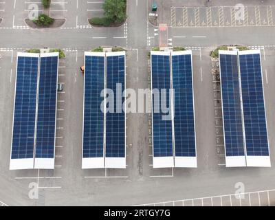 Castleview Low Carbon Elektrofahrzeug EV Charging Hub Schottland Stockfoto