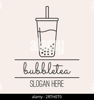 Symbol für TEETASSE auf beigem Hintergrund Stock Vektor