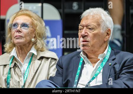 Bologna, Italien. September 2023. Nicola Pietrangeli italienische Tennisspielerin beim Davis Cup 2023 Gruppe-A-Match in der Unipol Arena in Bologna am 09/23 Credit: Independent Photo Agency/Alamy Live News Stockfoto