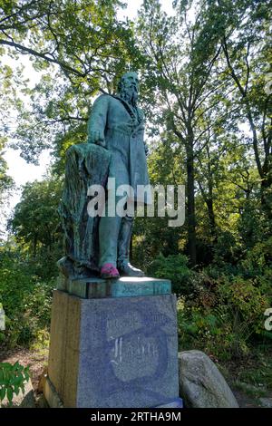 Denkmal Turnvater Friedrich Ludwig Jahn in der Hasenheide in Berlin-Neukölln Stockfoto