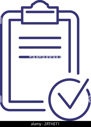 Symbol "Checklistenposition" Stock Vektor