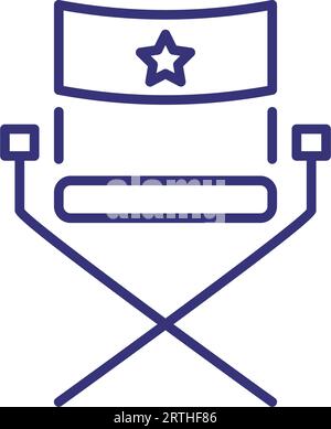 Symbol der Stehlinie von Celebrity Stock Vektor