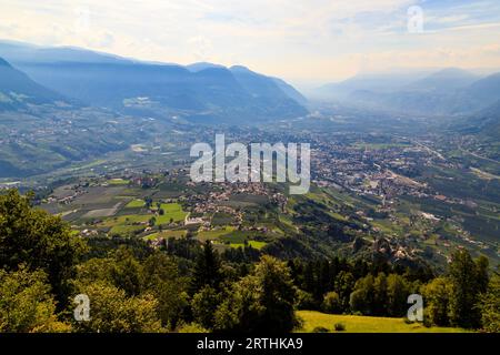 Meran und das Etschtal in Südtirol, Italien, Meran und das Etschtal in Südtirol, Italien Stockfoto