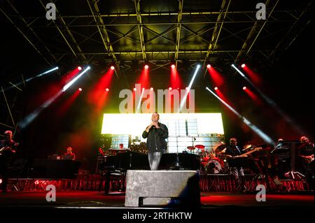 Gigi D'Alessio trat zuletzt 08.09.2023 auf der Piazza dei Signori (VI) Italien auf Stockfoto