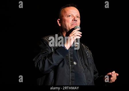 Gigi D'Alessio trat zuletzt 08.09.2023 auf der Piazza dei Signori (VI) Italien auf Stockfoto