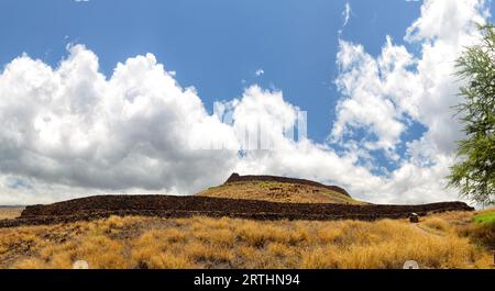 Puukohola Heiau, ein antiker hawaiianischer Tempel auf Big Island, Hawaii, USA Stockfoto