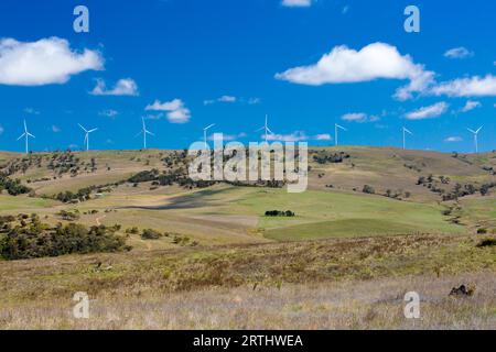 Ein Windpark nahe der Stadt Dalgety, New-South.Wales, Australien Stockfoto