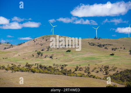 Ein Windpark nahe der Stadt Dalgety, New-South.Wales, Australien Stockfoto