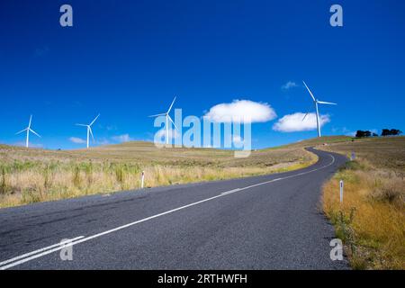 Ein Windpark nahe der Stadt Dalgety, New-South.Wales, Australien Stockfoto