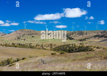 Ein Windpark nahe der Stadt Dalgety, New-South.Wales, Australien Stockfoto