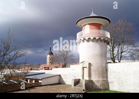 Sangerhausen ist die Hauptstadt des Landkreises Mansfeld-Süd-Harz im Land Sachsen-Anhalt. Sie ist im Südwesten der Stockfoto