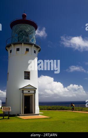 Kilauea Lighthouse am Kilauea Point, dem nördlichsten Punkt von Kauai, Hawaii, USA Stockfoto