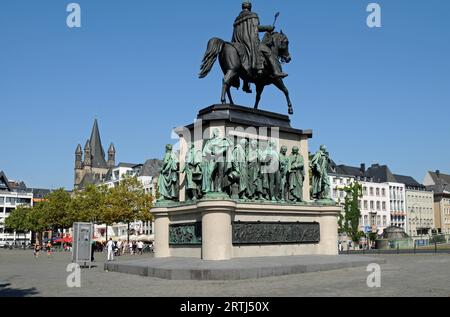 Reiterdenkmal für Friedrich Wilhelm III. Am Heumarkt Stockfoto