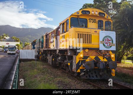 Cairns, Australien, Juni 27 2016: Die berühmte Kuranda Scenic Railway in der Nähe von Cairns, Queensland, Australien Stockfoto