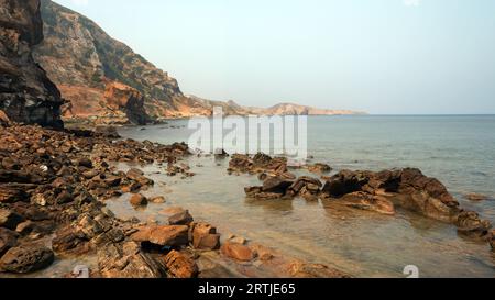 Sawarna Beach Indonesien Stockfoto