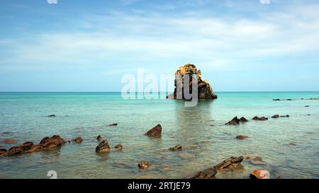 Sawarna Beach Indonesien Stockfoto