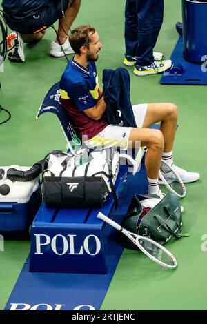 Daniil Medvedev (RUS), der bei den Men's Singles Finals beim US Open Tennis 2023 antrat Stockfoto