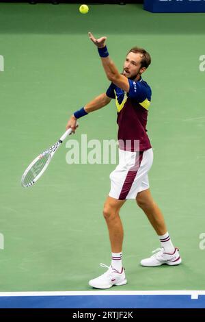 Daniil Medvedev (RUS), der bei den Men's Singles Finals beim US Open Tennis 2023 antrat Stockfoto