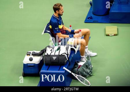 Daniil Medvedev (RUS), der bei den Men's Singles Finals beim US Open Tennis 2023 antrat Stockfoto