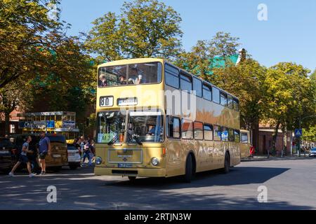 Oldtimer-Busse auf dem Tag des offenen Denkmals in Berlin 2023 Stockfoto