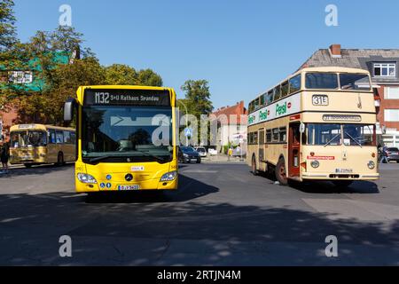 Oldtimer-Busse auf dem Tag des offenen Denkmals in Berlin 2023 Stockfoto