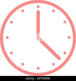 Uhrsymbol. Symbol für die Task-Zeit und das Symbol für die Uhr. Verlaufssymbol und Timer-Symbol. Zeilensymbole für Uhrzeit und Datum. Uhrzeitsymbol Passage o Stock Vektor